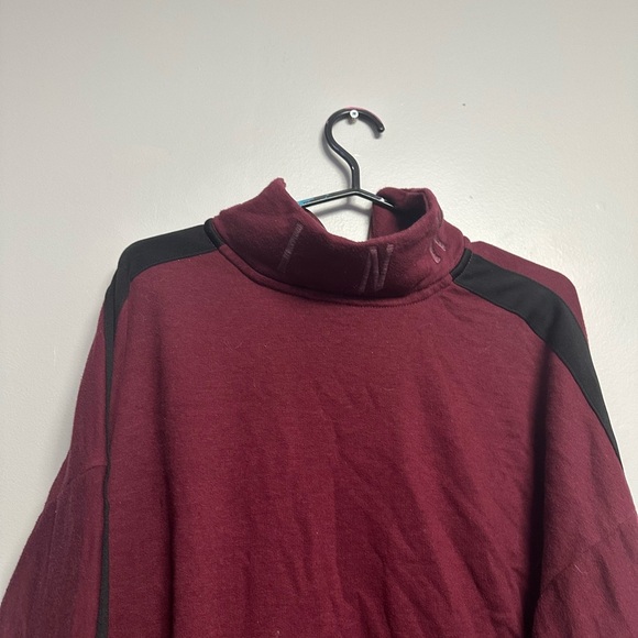 Victoria's Secret Red and Black Oversized Sweatshirt with High Collar - Picture 4 of 7
